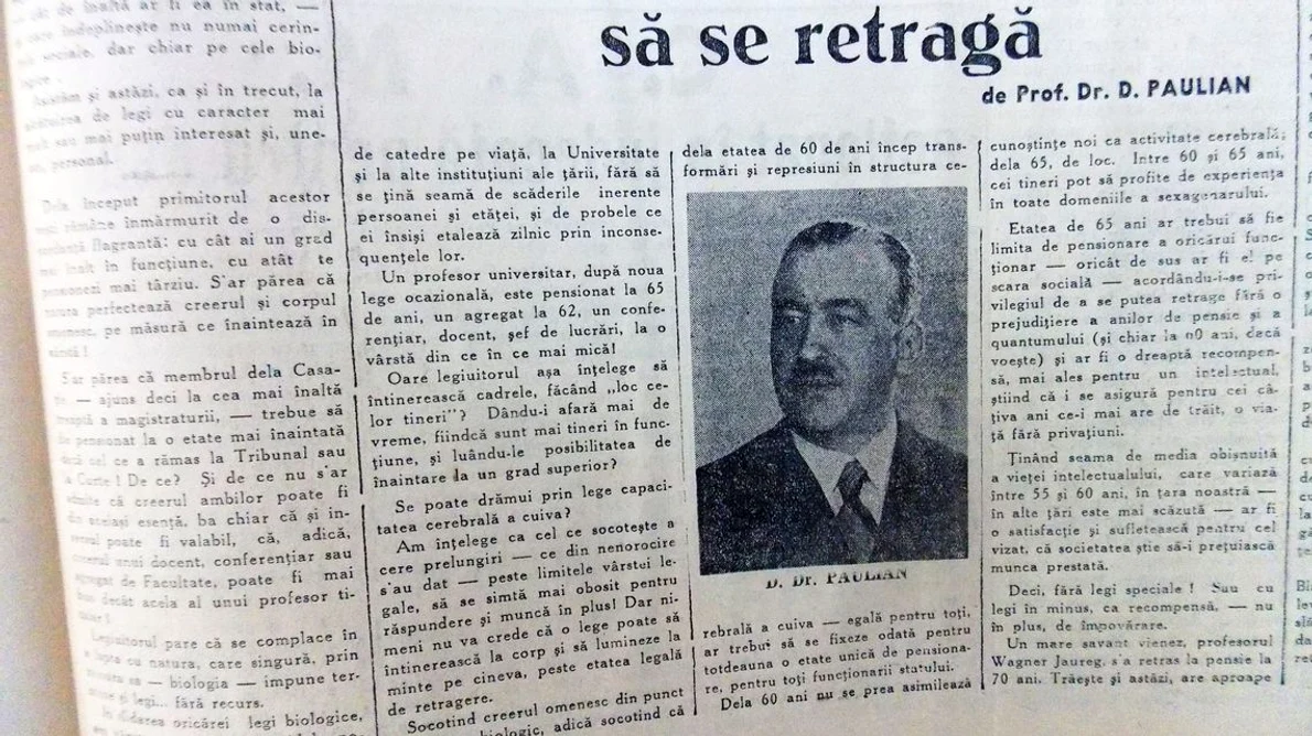 „Nimeni nu știe când să se retragă” Despre pensionarea intelectualilor în interbelic jpeg