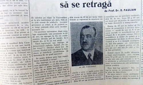 „Nimeni nu știe când să se retragă”  Despre pensionarea intelectualilor în interbelic jpeg