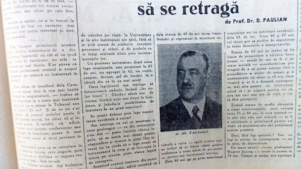 „Nimeni nu știe când să se retragă” Despre pensionarea intelectualilor în interbelic jpeg