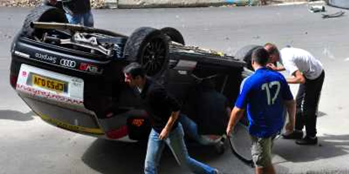 Numărul 666 i-a purtat ghinion lui Alexandru Dăianu, care nu a reuşit să încheie cursa. Foto: zhd.ro.