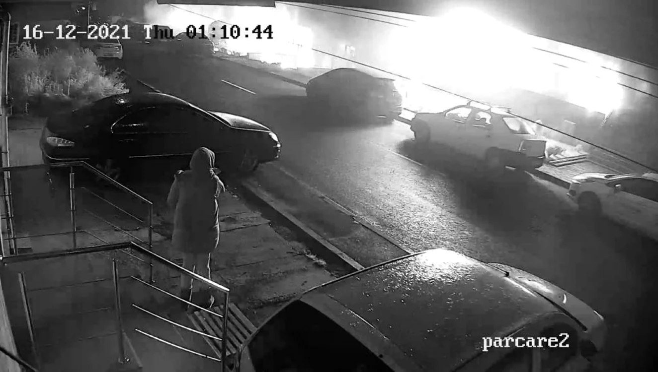 Captură video incendiu Constanţa