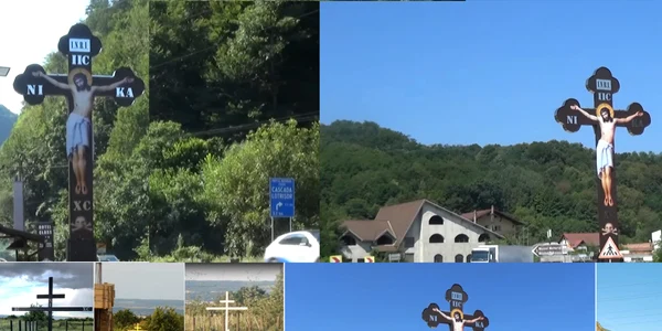 Crucile misterioase din Vâlcea de pe DN7 și de la Mănăstirea Sf Pantelimon Drăgășani Colaj