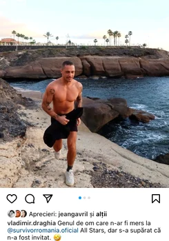 Drăghia era pregătit pentru Survivor All Stars foto Instagram 