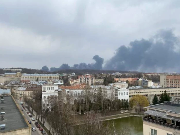 Atacuri cu rachete la Liov FOTO BBC