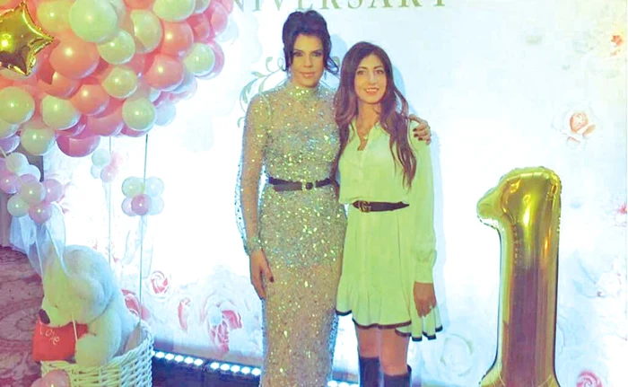 Irina a strălucit la petrecere într-o rochie transparentă, cu paiete aplicate