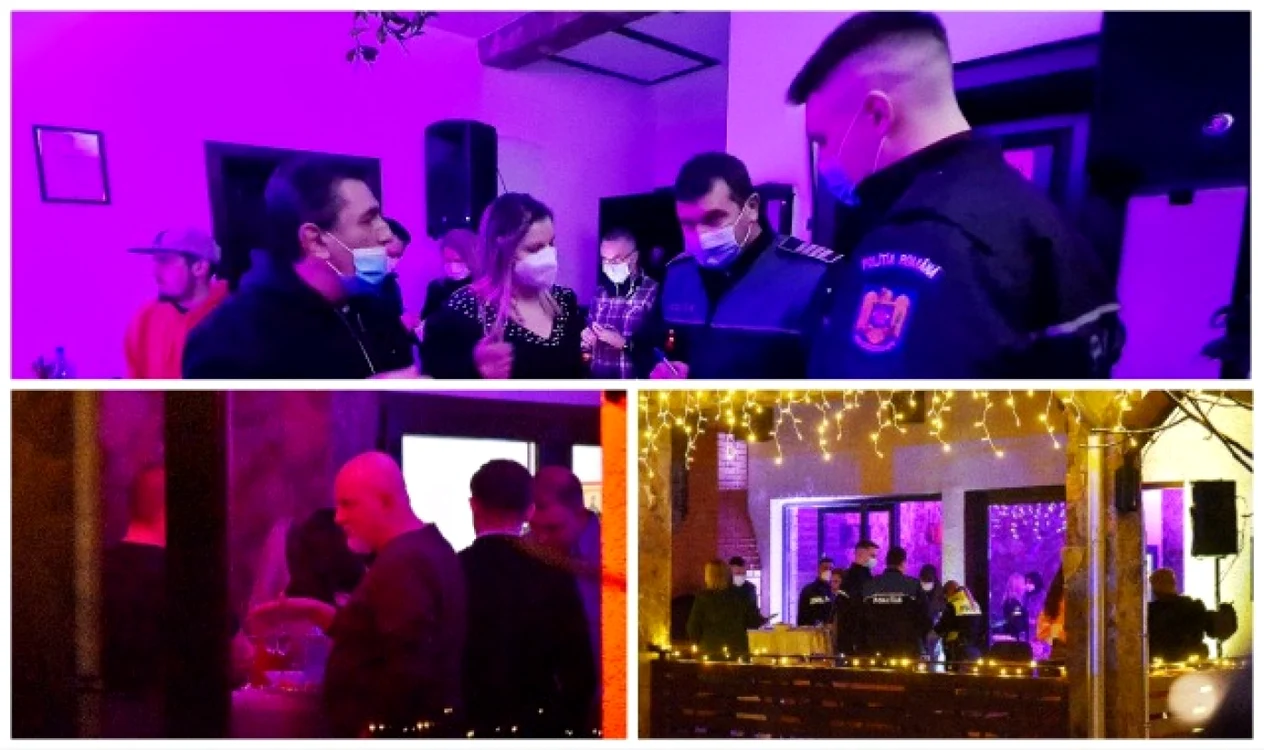 Petrecerea managerului Spitalului municipal Beiuş a fost oprită de poliţişti cu puţin înainte de ora 21.00 FOTO: ebihoreanul.ro