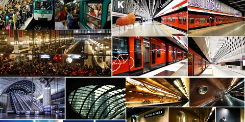 Stațiile de metrou ieșite din comun din capitalele europene Colaj Daciana Stoica