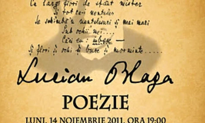 «Bucureștiul citește poezie»: seară dedicată lui Lucian Blaga jpeg