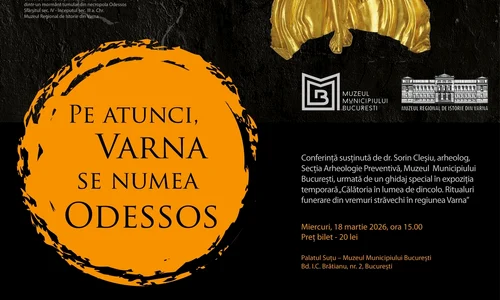 „Pe atunci, Varna se numea Odessos”, conferință la Palatul Suțu