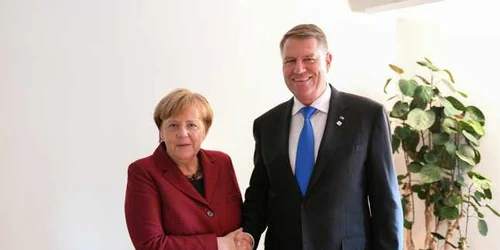 Iohannis si Angela Merkel FOTO Presidency