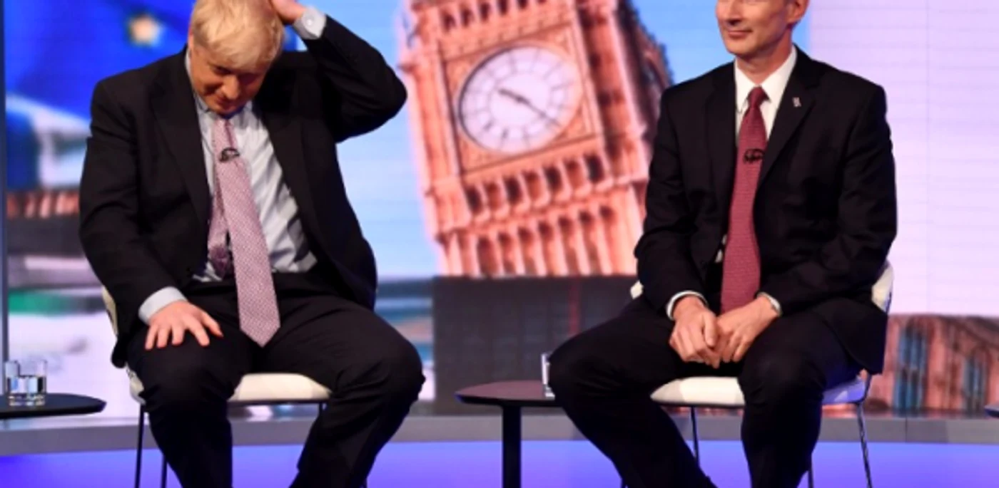 Jeremy Hunt urmează să-l înfrunte pe Boris Johnson FOTO AFP