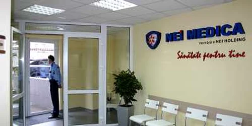 Sala de aşteptare a clinicii NEI Medica Asist FOTO: neimedica.ro
