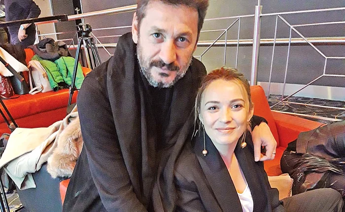 Diana Dumitrescu, alături de regizorul Iura Luncaşu. Cei doi au colaborat la pelicula “Faci sau taci!”