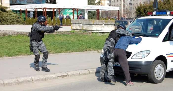 Desfăşurare de forţe în centrul Zalăului