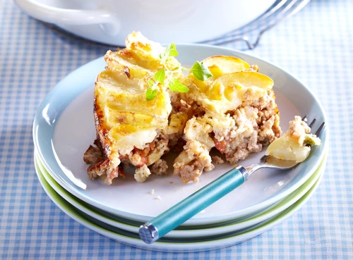 Potato and minced pork gratin jpeg