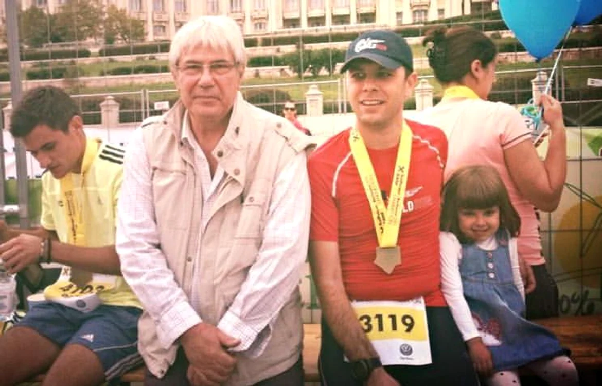 Daniel Osmanovici, alături de tatăl său