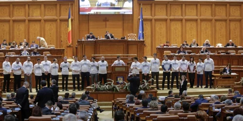 Protest al deputaţilor USR în timpul şedinţei plenului Camerei Deputaţilor la Palatul Parlamentului din Bucureşti marţi 20 martie 2018 FOTO Inquam Photos / George Călin