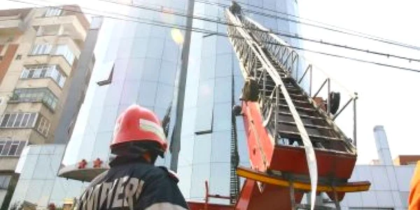 Craiova: Incendiu la Hotelul Helin