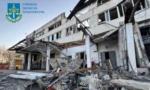 Atac cu drone asupra unei brutării din Sumî FOTO EPA EFE jpg