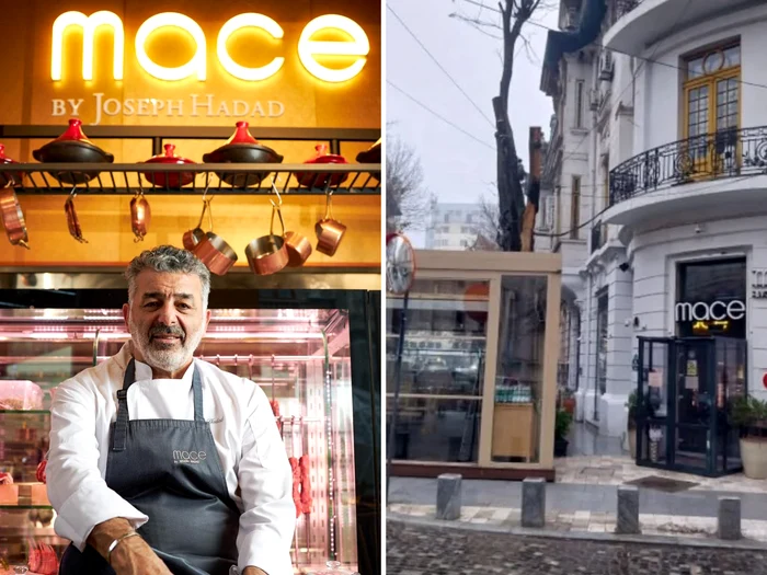 Terasa restaurantului MACE deținut de Joseph Hadad a fost demolată/Colaj foto: Facebook și Reddit