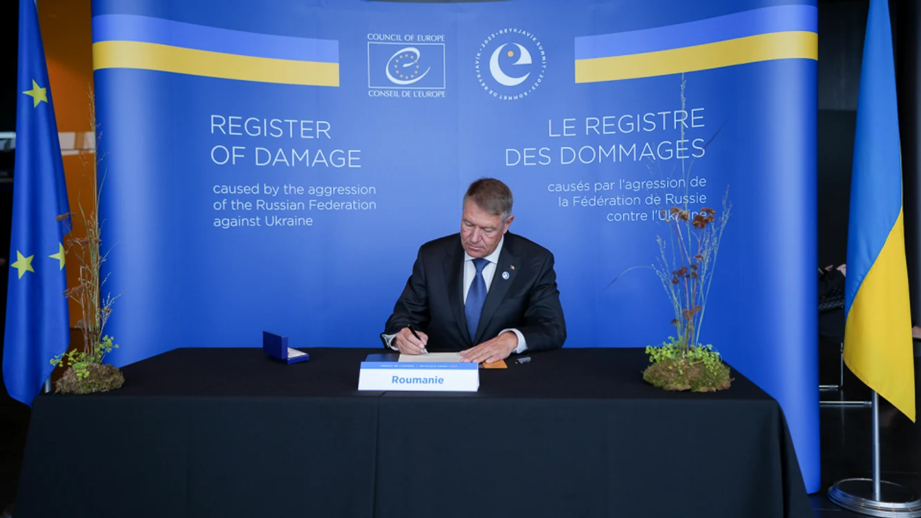 Președintele Klaus Iohannis a semnat Declarația de la Reykjavik FOTO Administrația Prezidențială
