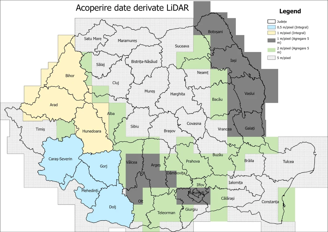 Harta LiDAR din aplicație. Sursa: Alexandru Hegyi