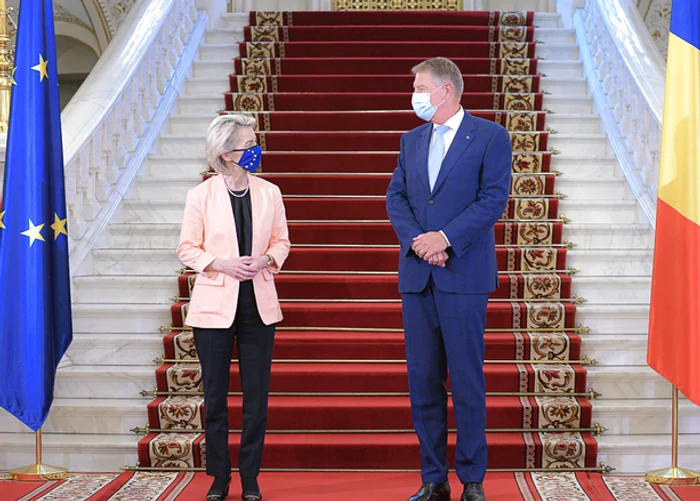 
    Preşedinta Comisiei Europene Ursula von der Leyen a fost primită, luni, la Palatul CotroceniFoto: Administrația prezidențială  
