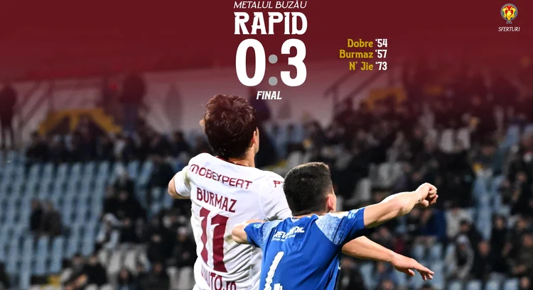 Duel din meciul disputat la Buzău