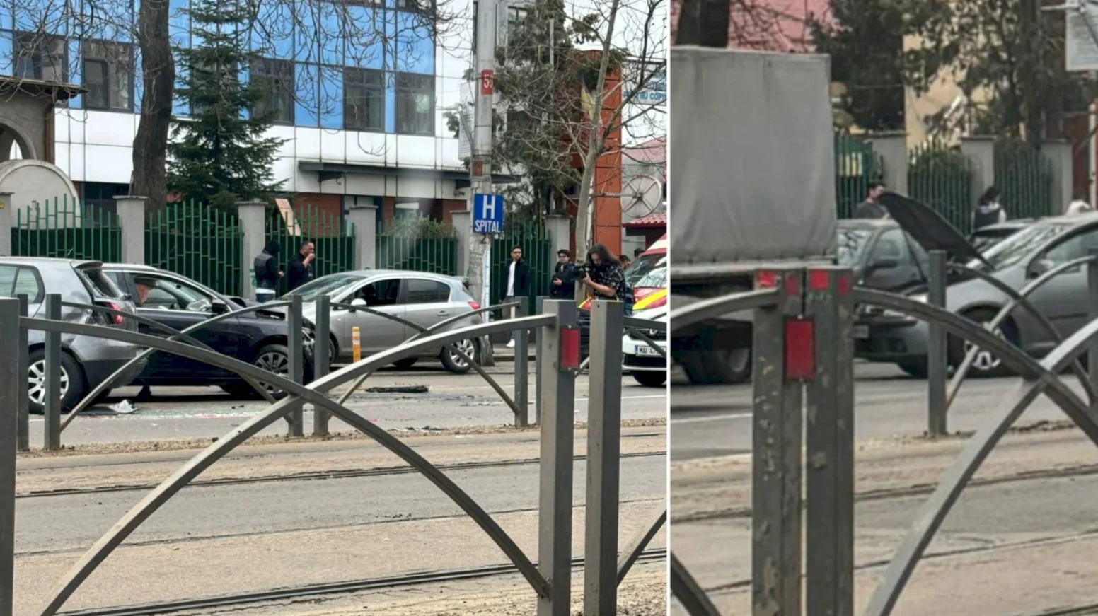 Accident rutier în București. Un tânăr de 22 de ani a lovit o ambulanță SMURD în misiune. Alte două mașini au fost avariate