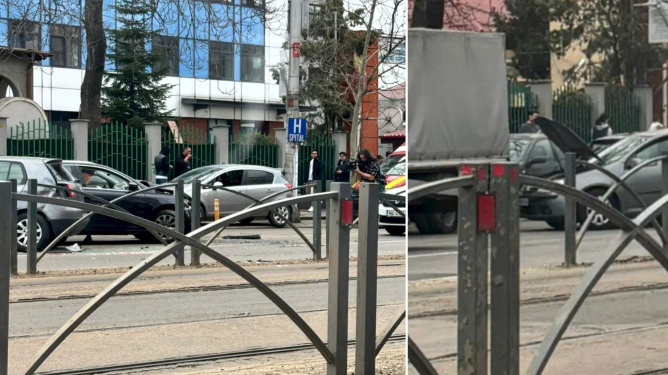Un accident rutier a avut loc miercuri, în Capitală. FOTO: B365.ro