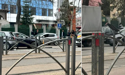 Accident rutier pe Bulevardul Iancu de Hunedoara, în apropierea Spitalului „Grigore Alexandrescu” din București FOTO: B365.ro