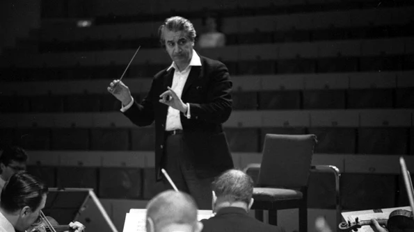 Sergiu Celibidache, președinte al Coloniei Române din Berlin, după cel de al Doilea Război Mondial  jpeg