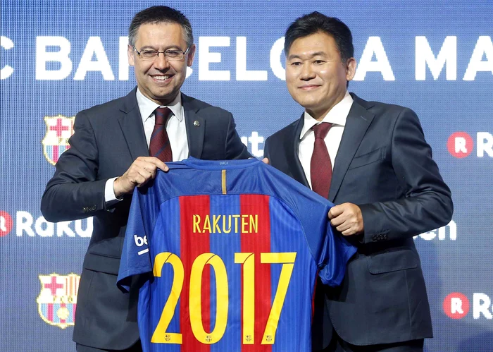 
    Rakuten a sponsorizat pe FC Barcelona din 2017Foto: EPA-EFE  