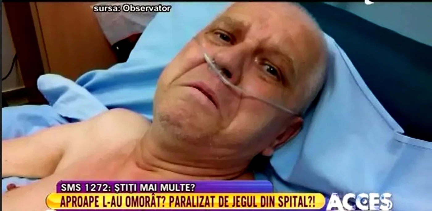 Bărbatul, în vârstă de 60 de ani, s-a internat sănătos şi a ieşit paralizatfoto: Antena 1