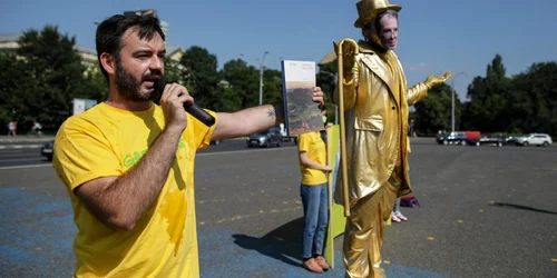 Protest Greenpeace - Unesco - Roşia Montană - 7 iul 2021 / FOTO Inquam Photos / Octav Ganea