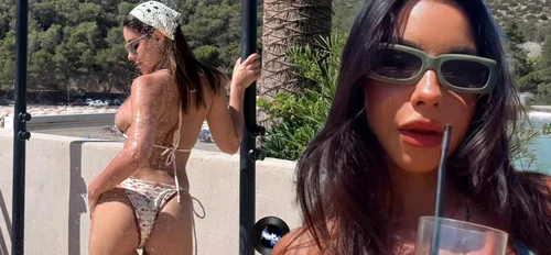 Natalia Mateuț, bombă sexy în vacanța din Ibiza! Frumoasa prezentatoare TV se distrează în Spania cu sora ei și se pregătește să își lanseze colecția de costume de baie   