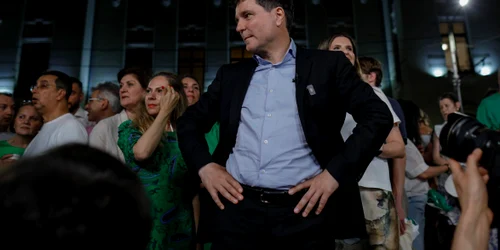 Declarații de presă ale câștigătorului la Primăria Capitalei, Nicușor Dan, candidatul independent susținut de ADU și Reper, Nicusor Dan, în București. FOTO Inquam Photos / Octav Ganea
