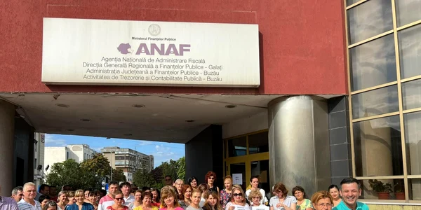 greva spontana ANAF  Foto BNS jpg