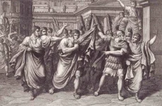 Arestarea lui Seianus (desen de Bartolomeo Pinelli / Wikimedia Commons)
