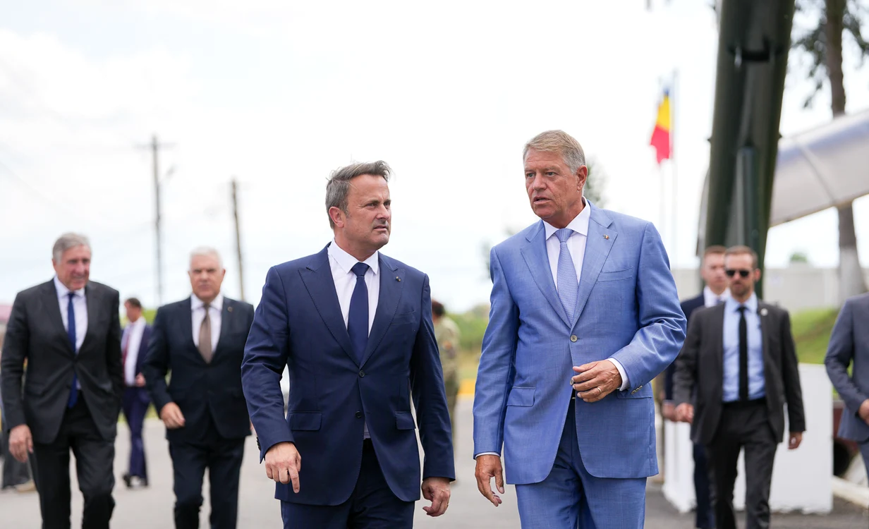 Klaus Iohannis și premierul Luxemburgului, Xavier Better FOTO Presidency.ro