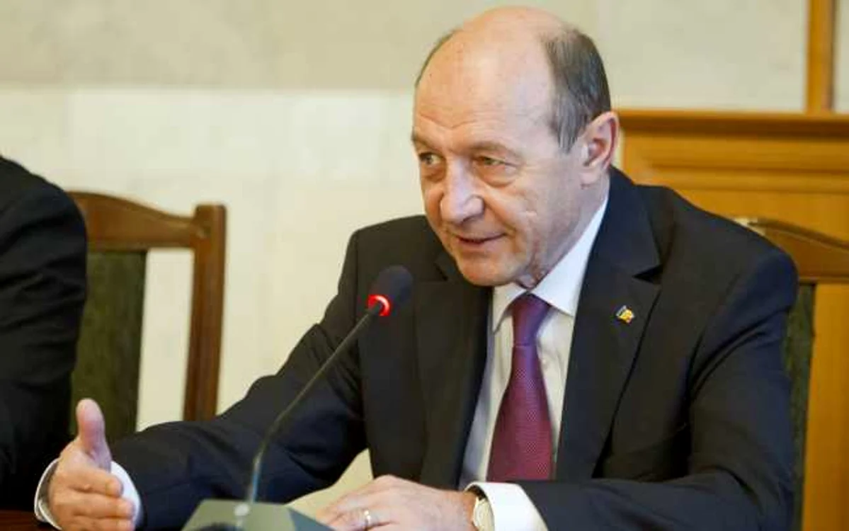 Fostul preşedinte Traian Băsescu. FOTO Mediafax