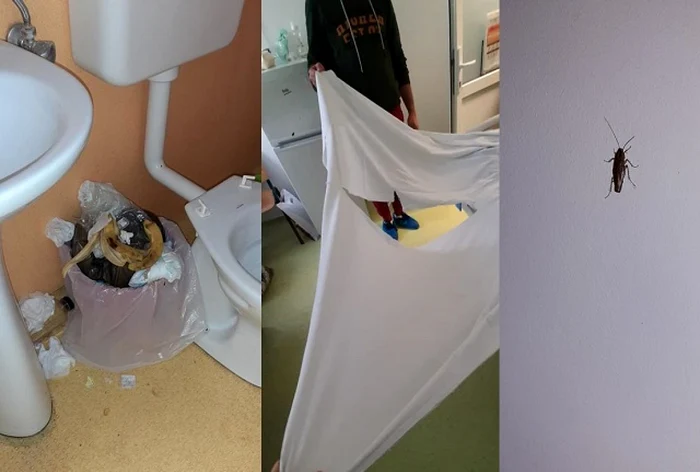 Murdărie de nedescris în Secţia de Pediatrie FOTO Facebook/ Andreea Gari