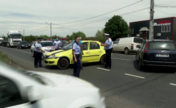 Două vehicule au fost implicate în accident