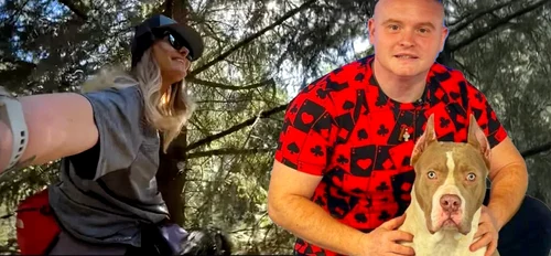 Delia s-a cățărat într-un copac de frica unor câini din parc