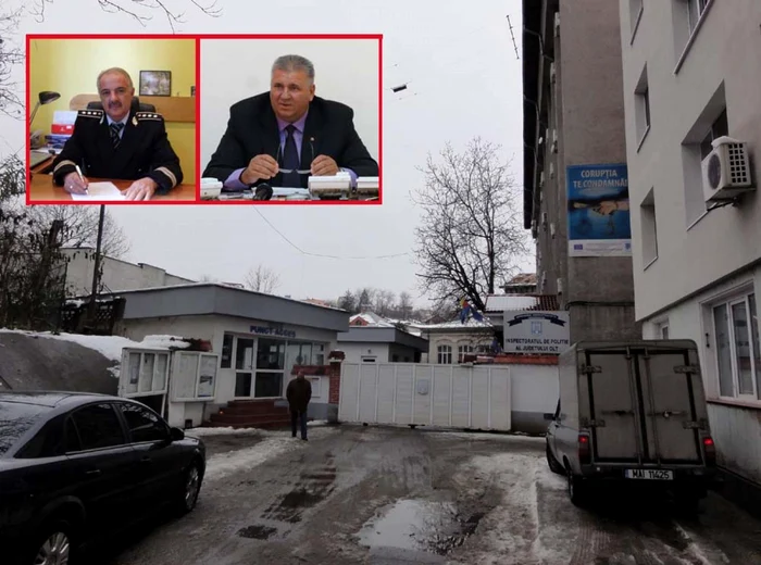 Mihai Pruteanu (foto medalion stg.), din IGPR, l-a înlocuit pe Ion Voicu (dr.) la şefia IPJ Olt