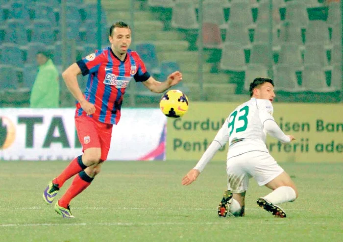 
    Marcator la debut pentru Steaua, Lucian  Sânmărtean îşi doreşte să devină golgeterul  echipei până la finalul campionatului  