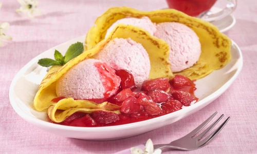 Pancakes with Hot Strawberries jpeg