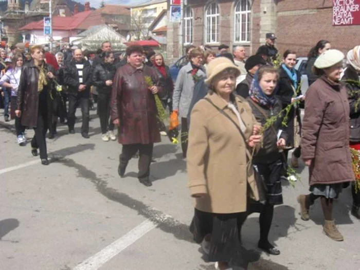 Procesiune de Florii pe străzile din Piatra Neamț