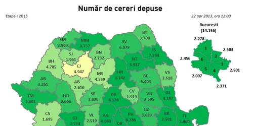 harta inscrieri clasa pregatitoare 22 aprilie