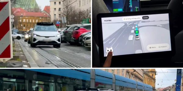 robotaxi in zagreb foto captura video pony ai png